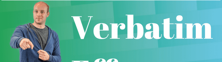 Verbatim Effect