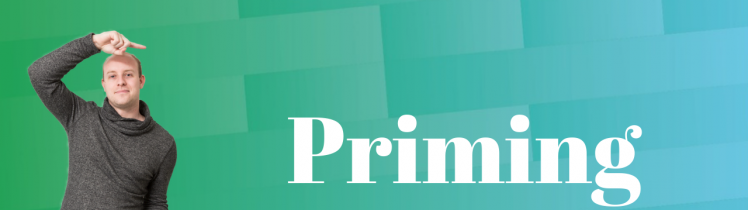 Priming toepast om conversies te verhogen Priming gaat dus vooral om het voorbereiden van mensen door middel van woorden, teksten en beelden. Alles kan van invloed zijn op de acties van de bezoeker. Als ondernemer is het dus verstandig om priming terug te laten komen in video’s, podcasts en websiteteksten. Bereid je bezoeker op een positieve manier voor op het product of de dienst die hij/zij gaat afnemen.