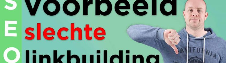slechte linkbuilding